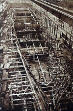 CRUISER under construction (warship) - numbered shot, 1930s