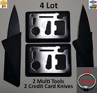 Credit Card Knives 11 in 1 Multi Tools Wallet Thin Pocket Survival Micro Knife