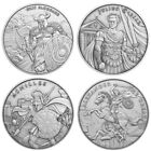 Roll of 20 - Legendary Warriors Series Set 1 Troy oz .999 Fine Silver Rounds