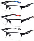 Reading Glasses Men Classic Half Rimmed Sporty Look Reader Quality Rectangular