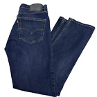 Levis Jeans Mens 28x28* Blue 511 Slim Fit Black Label Dark Wash Denim Stretch