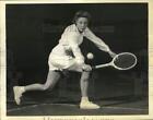 1940 Press Photo Tennis player Alice Marble practicing for pro tennis tour, NY