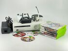 Microsoft XBox 360 Video Game Console Gaming System Bundle Package & 9 Games