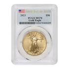 2023 $50 American Gold Eagle PCGS MS70 First Day of Issue Flag Label 1oz coin