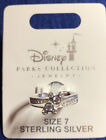 Disney Parks Mickey Double Icon Swarovski Crystals Sterling Silver Ring Size 7