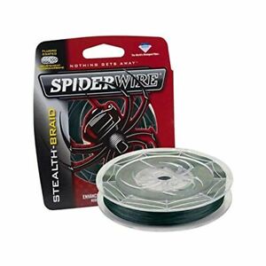 SPIDERWIRE STEALTH  Moss Green Braided Fishing Line -CHOOSE  LB and YDS  |A6/7