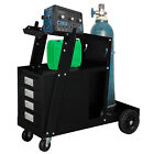 4 Drawer Cabinet Welding Cart Rolling Welder Carts Drawers Cable Tank Storage US