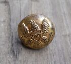 Civil War rare dug Union Great Coat iron hook Eagle button US Ford relic
