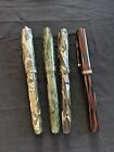New ListingNICE!  Lot of 4 Vintage Fountain Pens