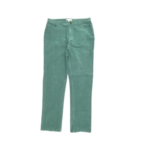 Coldwater Creek Straight Leg Women's size 12 Green Corduroy Pants