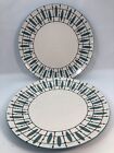 Studio California by Laurie Gates Set Of 2  10.5” Dinner Plates Luminescent Anza