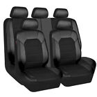 5 Seats Full Set Car Seat Covers PU Leather Front Rear Cushion Accessories x9 (For: 2017 Toyota Corolla)