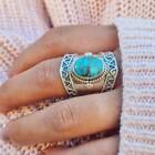 Blue Copper Turquoise Ring 925 Sterling Silver Women Gift Handmade Jewelry A770