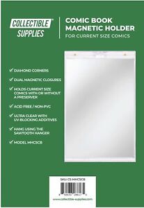 Current Size Comic Book One Touch Magnetic Holder - UV Protected - Wall Hanging