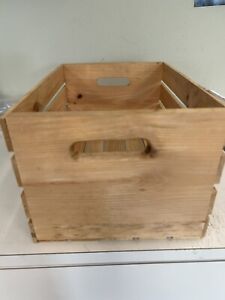 WOODEN CRATE 18” X 12” X 9” EXCELLENT CONDITION
