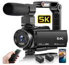 UHD 5K 48MP Video Camera Camcorder 10X Digital Zoom for YouTube Vlogging Cam