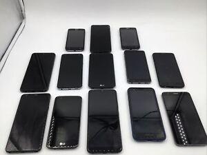 Mixed Lot Of 13 Smart Phones LG, Motorola & More UNTESTED Lock Status Unknown