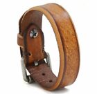 MEN/ Women Vintage Brown Genuine Leather Wristband/ Leather Bracelet 7