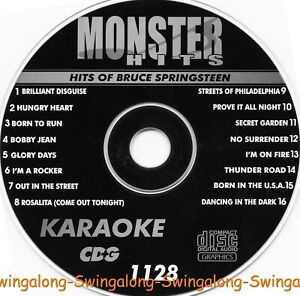 BRUCE SPRINGSTEEN HITS Karaoke CD+G MONSTER HITS VOL-1128 In White Sleeve
