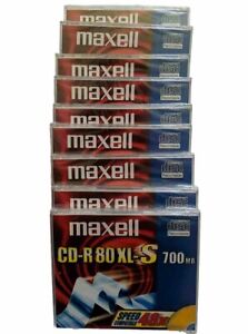 Lot Of 9 Maxell CD-R 80 XL-S RECORDABLE CD CD-R 700MB