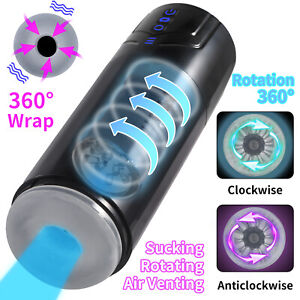 Men Sex Toy Male Masturbaters Automatic HandsFree Rotating Cup Thrusting Stroker
