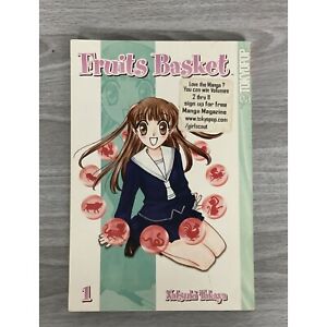 Fruits Basket Volume 1 Manga Book English First Printing 2004 by Natsuki Takaya