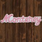 Vintage Monterey Embroidered Patch - Pink/White (Iron On)