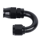 Lencool Racing 6AN PTFE Hose End Fitting 180 Degree For AN6 PTFE Hose Only Black