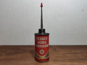 Vintage Texaco Home Lubricant Oil Can Red Star  memorabilia