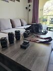 Canon EOS 80D Digital SLR Camera DSLR Black With 3 Lens xtra Battery 17 to 250mm