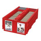 BCW Cards Bin 1 Box Holds 1600 Trading Gaming Sport Toploader / Magnetic in Red