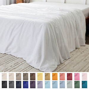 Mellanni 1 FLAT SHEET ONLY Iconic Collection Microfiber Single Top Sheet