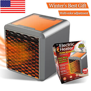 Electric Heater Pure Warmth 1500W Portable Ceramic Space Heater - BLUE