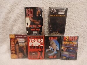 Lot of 6 Hip HopRap Cassette Single Tapes:Ron C/N2DEEP, Young M.C & Holdontomy D