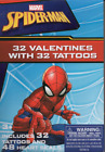 Paper Magic Group Marvel Spider-Man 32 Valentines with 32 Tattoos New