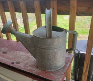Vintage Antique 6 Qt. Galvanized Metal Watering Can