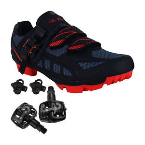 Zol Predator Plus MTB Mountain Bike & Indoor Cycling Shoes Pedals & Cleats