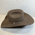 Serratelli Men’s Ranch Felt Cowboy Hat 100X Beaver Long Oval 7 5/8ths 61 Brown