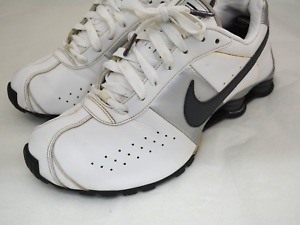 Mens NIKE SHOX Classic White Silver Lifestyle Shoes Sneakers Size 10