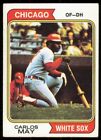 1974 TOPPS CARLOS MAY CHICAGO WHITE SOX #195 EX