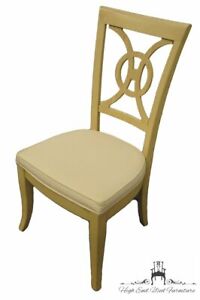 STANLEY FURNITURE Concentrics Collection White Washed Splat Back Dining Chair...