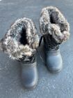 Khombu Slope Snow Winter Boots Insulated Leather Faux Fur Women Size 9M