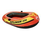 Intex Explorer 200 Inflatable River Raft Paddle Boat Set Open Box