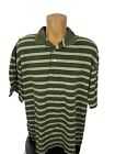 Tommy Hilfiger Golf XL Green & White Mens Polo Shirt 100% Cotton Short Sleeve