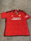 Manchester United 23/24 HEAT RDY Authentic Adidas Home Jersey 2XL NWT Xtra Large