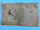 WW1 Newspaper WWI ENDS 11-12-1918 KAISER WILHELM Armistice Map of Europe WILSON