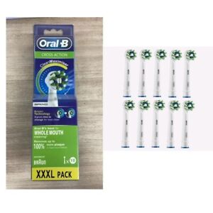 Oral-B Cross Action Replacement Electric Brush Heads with(XXXL Pack-10 Count)USA