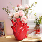 Anatomical Heart Vase Resin Flower Pot Desktop Ornament for Flowers Home Decor
