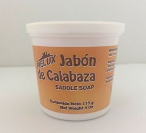 NEW Natural Pumpkin Saddle Soap Cleaner/Conditioner PIELUX Jabon De Calabaza
