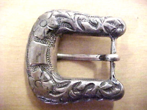 Sterling Silver Mexico Handcrafted Ranger Belt Buckle 26 Grams